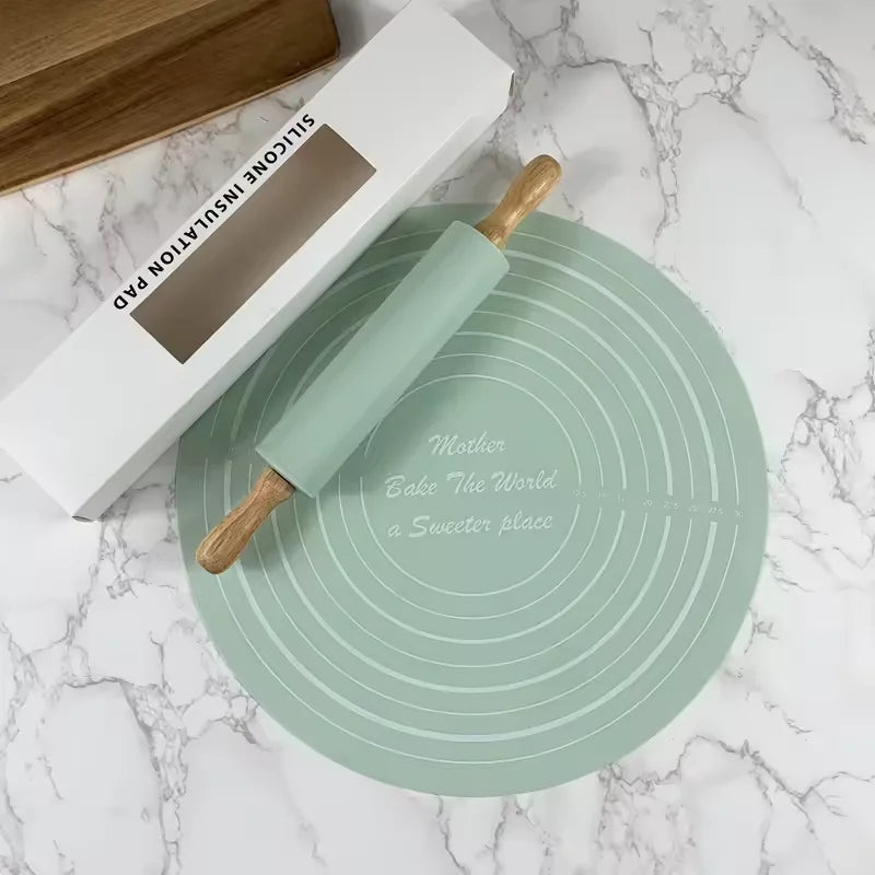 Tapis de Pâte avec Échelle 📏 – Ensemble 2 Pièces