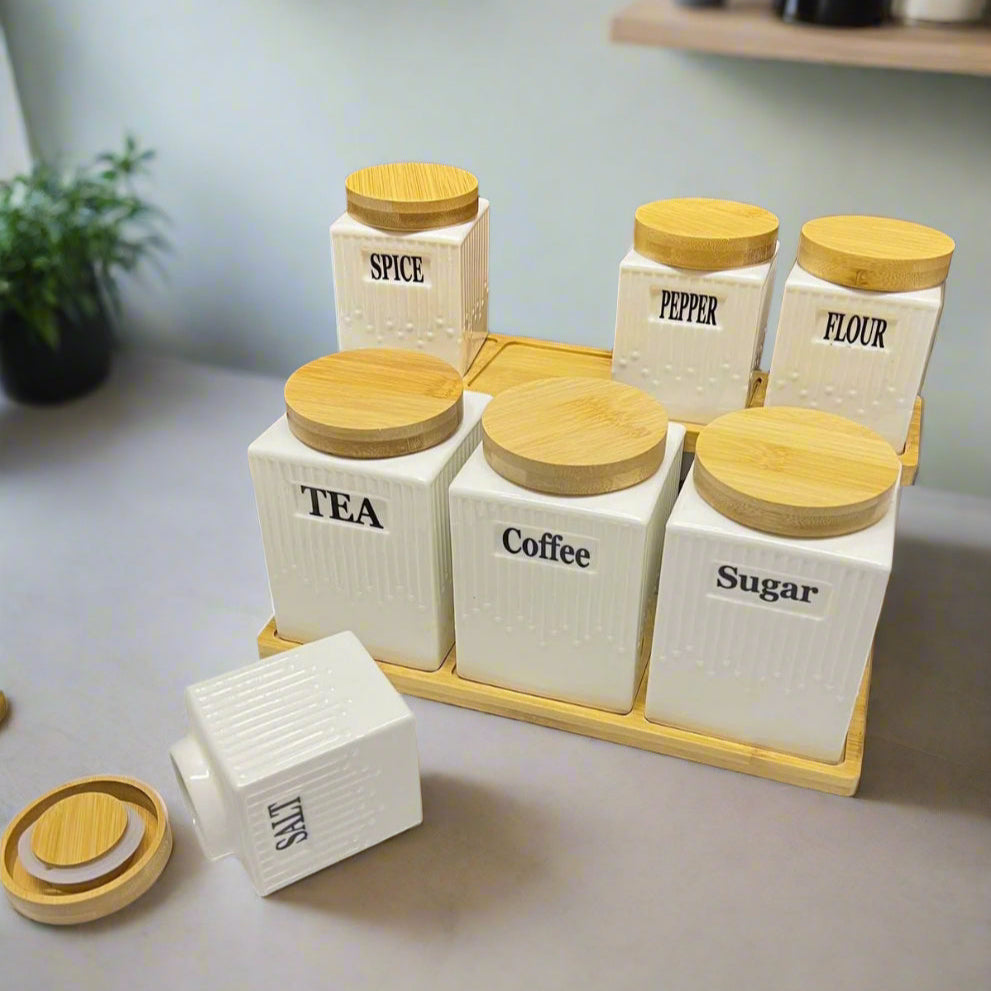 Ensemble de 7 Pots en Céramique