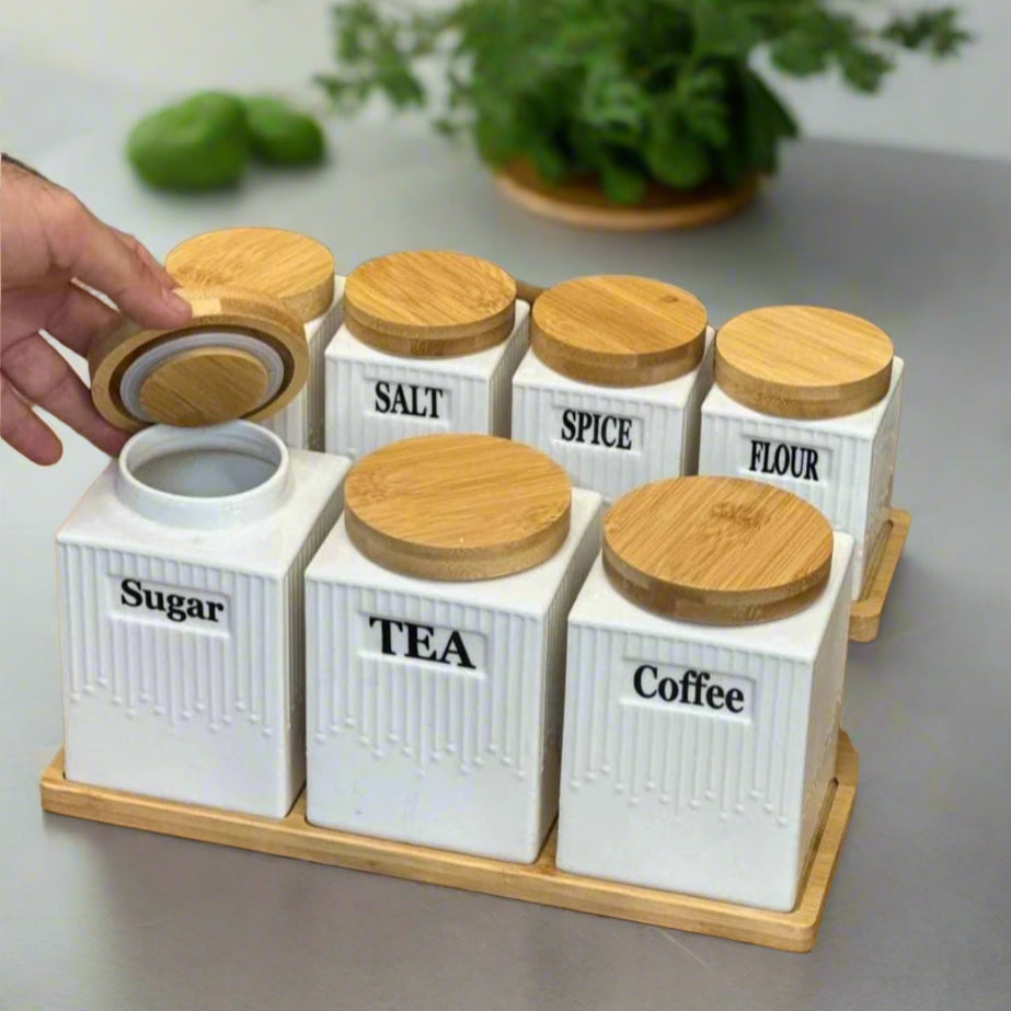 Ensemble de 7 Pots en Céramique