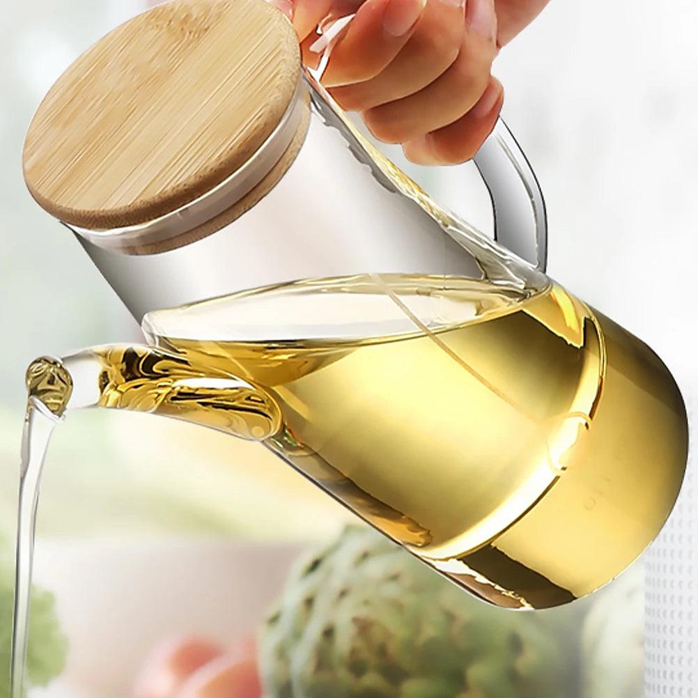 distributeur d’huile en verre